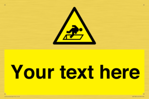 Custom Warning Hatch Sign